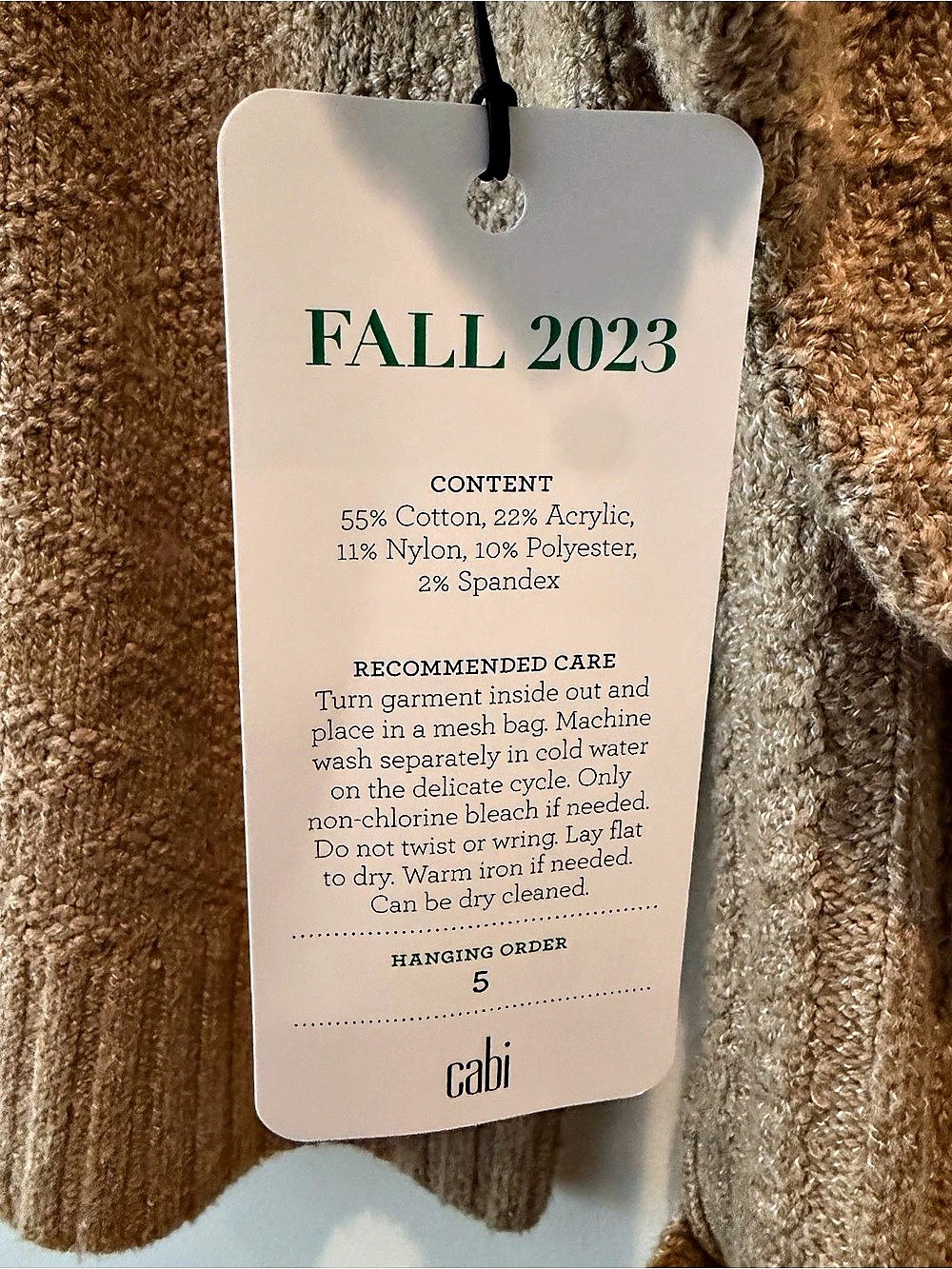cabi Neighbor Cardigan Brown Cardigan Size Medium NWT - Picture 4 of 4